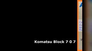 Komatsu Baggerblock 7-0-7 PC70-8