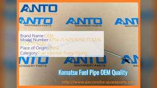 Komatsu 6211 72 5160 Fuel Injection Pipe OEM Quality