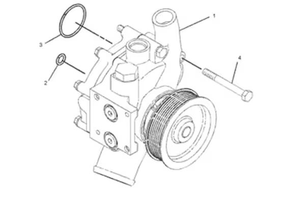 352-2125 3522125 Wasserpumpe Bagger Motor Teile Für C9 330D 336D 336D2 340D