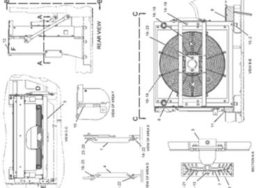 Katze E330C 191-5611 1915611 Bagger-Ventilatormotor