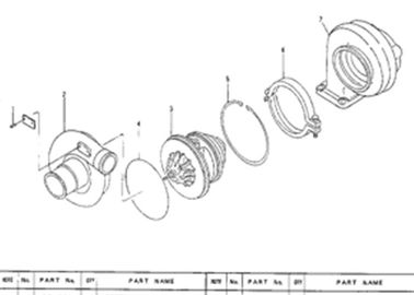 Turbolader 5I8122 5I-8122 für Maschine 312 3064 Bagger  311