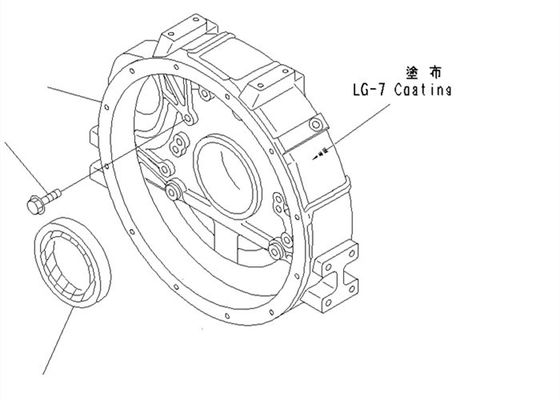 Hinterer Bagger Spare Parts der Dichtungs-6140-21-1341 PC100-6 4D95 KOMATSU